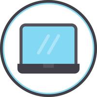 Laptop Screen Vector Icon Design