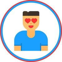 Fall In Love Vector Icon Design