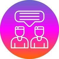 Talk Vector Icon Design