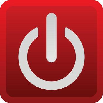 Power Button Vector Icon Design