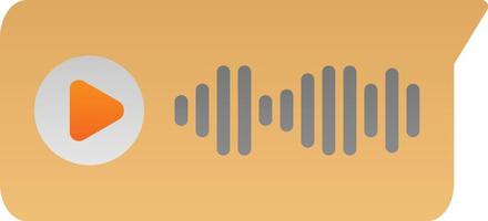 Voice Message Vector Icon Design