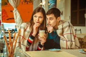 couple having fun on a date photo