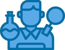 Researcher Vector Icon Design