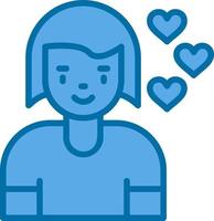 Girlfriend Vector Icon Design