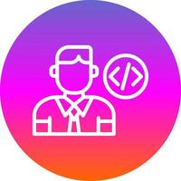 diseño de icono de vector de desarrollador