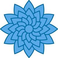 Dahlia Vector Icon Design