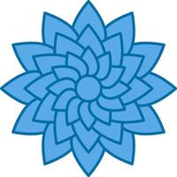 Dahlia Vector Icon Design