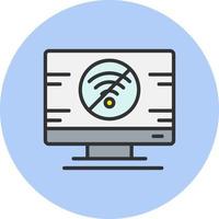 sin icono de vector wifi