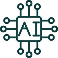 Artifical Intelligence Vector Icon Design