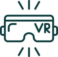 diseño de icono de vector de realidad virtual