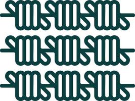 Barbed Wire Vector Icon Design