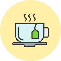 icono de vector de taza de té