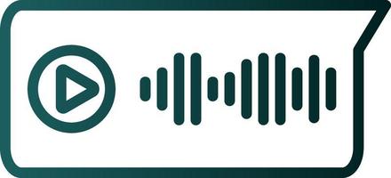 Voice Message Vector Icon Design