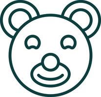 Teddy Bear Vector Icon Design