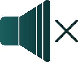 Mute Vector Icon Design