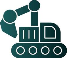 Excavator Vector Icon Design