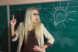 Teacher at school photo