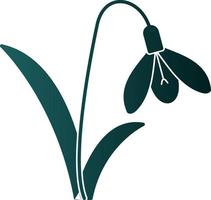 Snowdrop Vector Icon Design