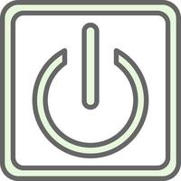 diseño de icono de vector de botón de encendido