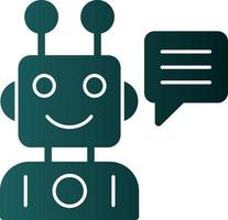 Robot Assistant Vector Icon Design