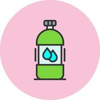 icono de vector de botella de agua