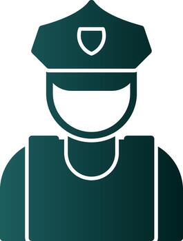 Security Guard Vector Icon Design