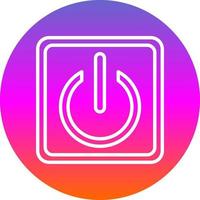 Power Button Vector Icon Design