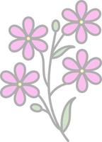 Alpine Forget Me Not Vector Icon Design