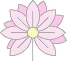 Lotus Flower Vector Icon Design