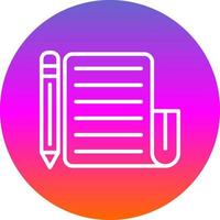 Writing Vector Icon Design