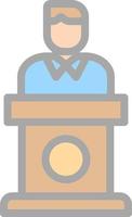 Politician Vector Icon Design