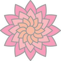 Dahlia Vector Icon Design