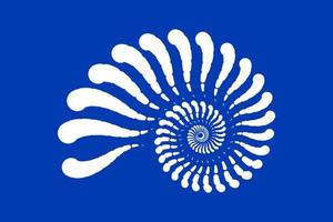 Seashell nautilus symbol design template vector