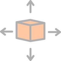 3d Model Vector Icon Design