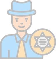 Sheriff Vector Icon Design