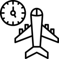 Flight Timings Vector Icon Design