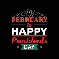 President Day T-shirt Design vector