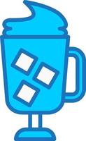 Ice Coffe Vector Icon