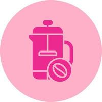 French Press Vector Icon