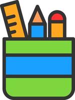 Pencil Case Vector Icon Design