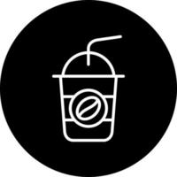 icono de vector de café helado