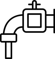 Water Pipe Vector Icon Design