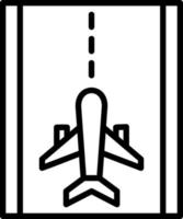 Runway Vector Icon Design