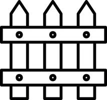 Fence Vector Icon Design