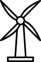 Windmill Vector Icon Design