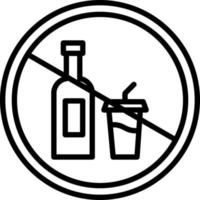 No Drink Vector Icon Design