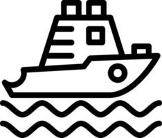 Yatch Vector Icon Design