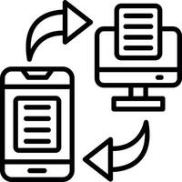 Data Transfer Vector Icon Design