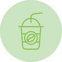 Ice Coffee Vector Icon