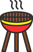 Grill Vector Icon Design